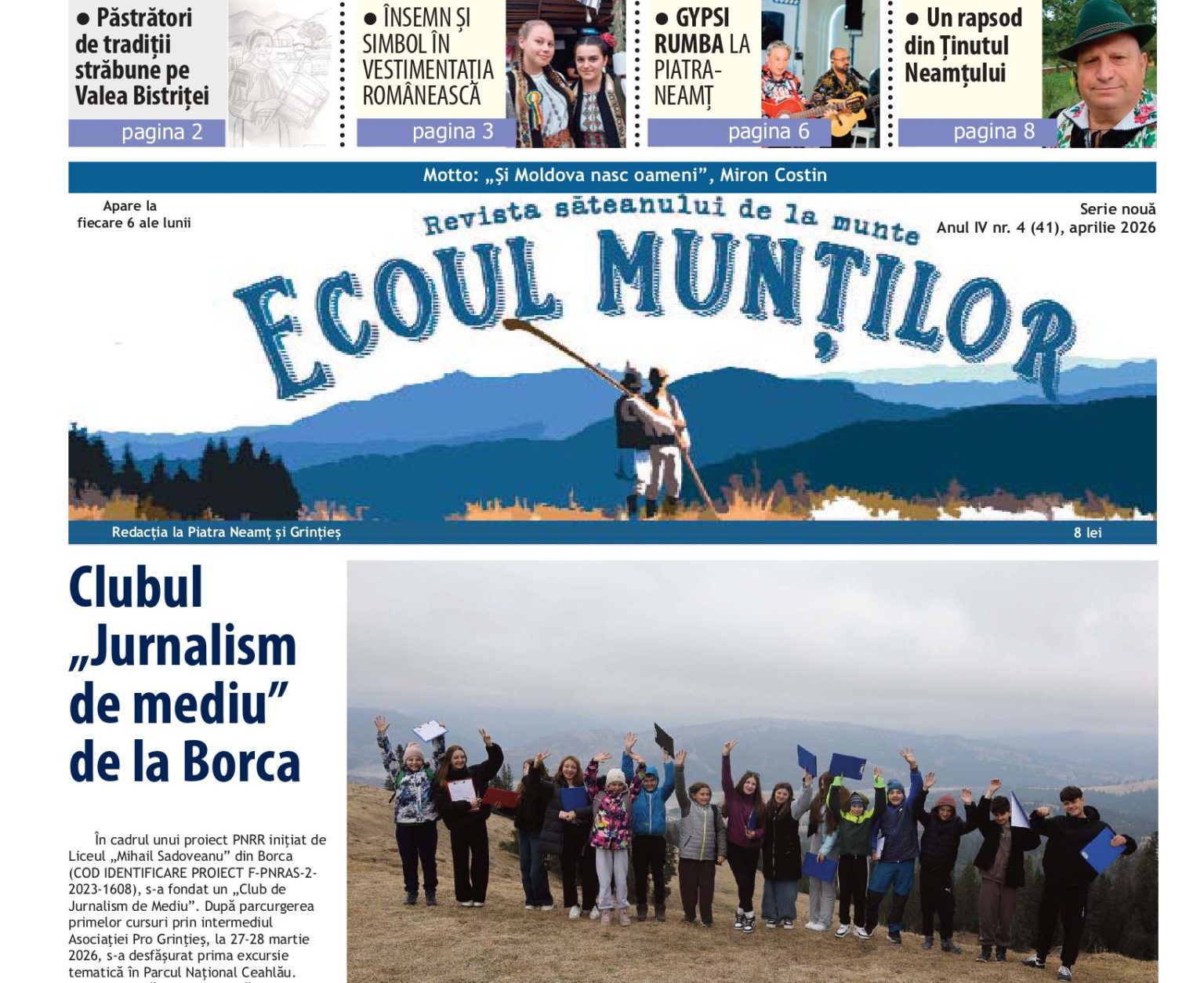 Ecoul Munţilor nr. 41 – o lectură de Paşte!